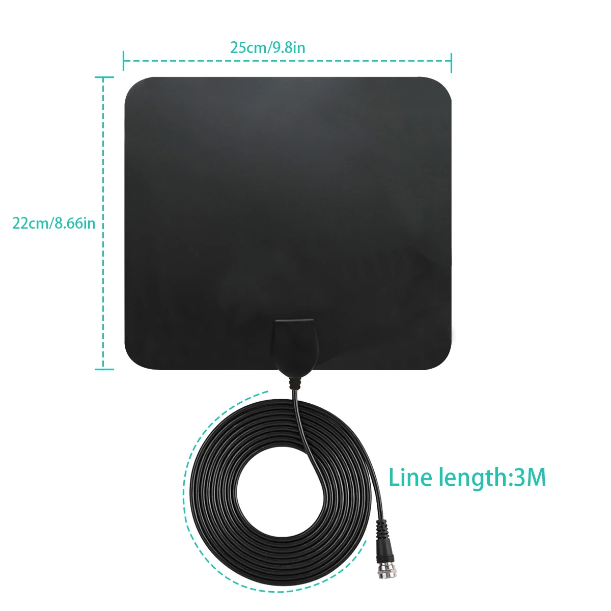 hdtv antenna indoor digital tv antenna 50 miles range freeview uhf/vhf hd tv antenna with detachable amplifier