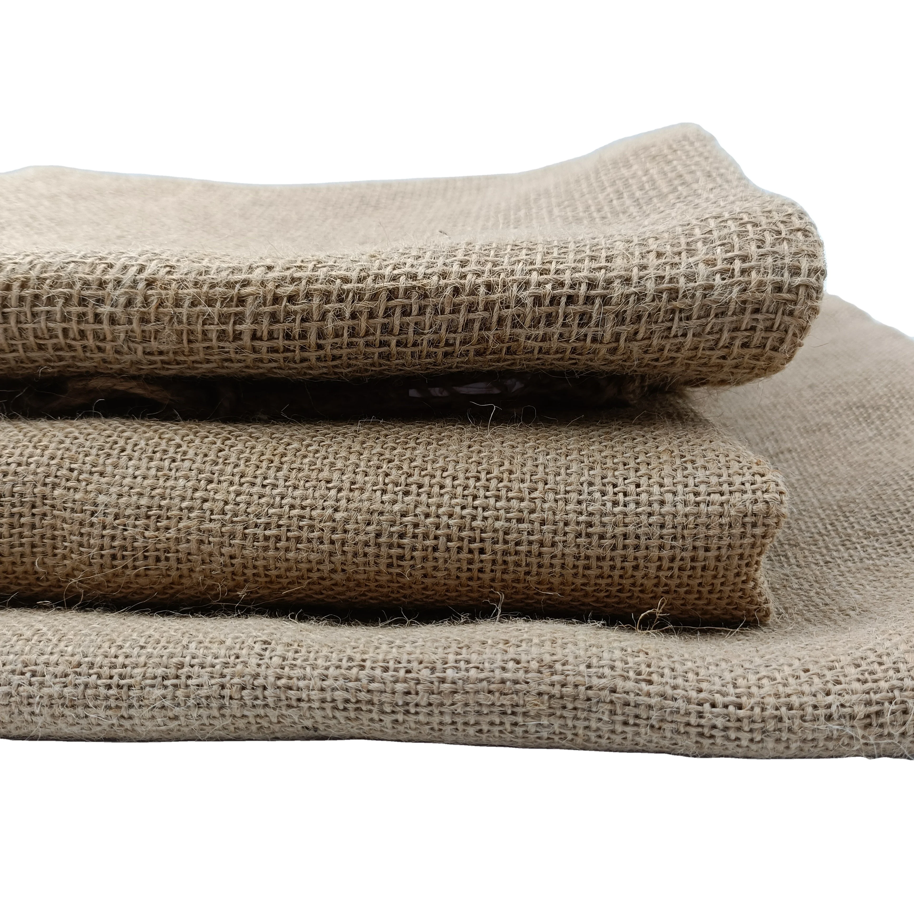 Jiahe Laminated Natural Ecofriendly Jute Fabric Laminated Jute Cloth Hessian Cloth Burlap