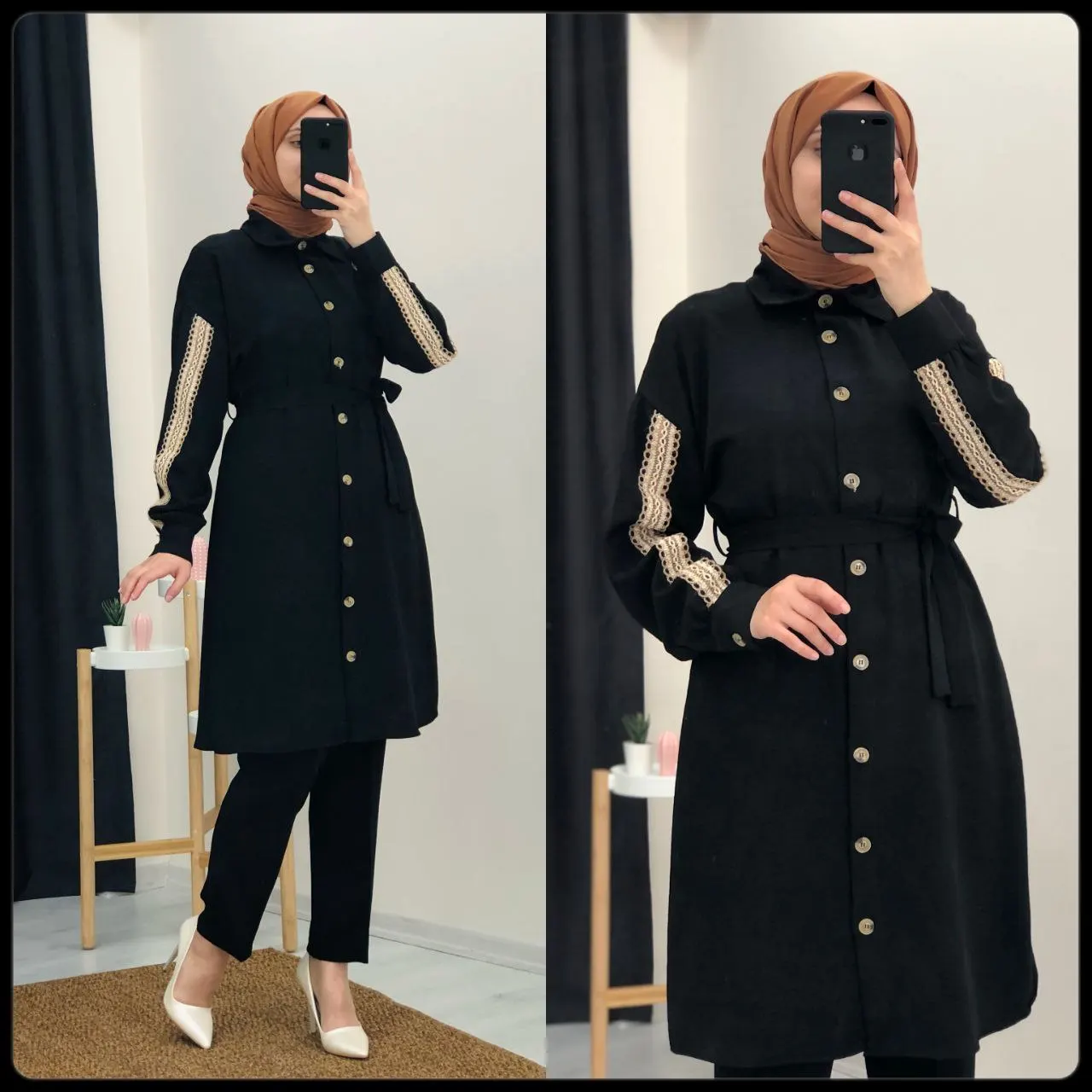 New Season Women Islamic Clothing Abaya Kaftan Tunic Dubai Arab Muslim Islamic Fashion Turkish Quality