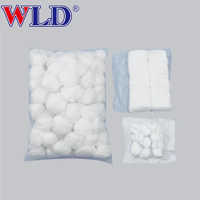 sterile surgical medical gauze balls series x-ray detectable with elastic ring cotton gauze ball