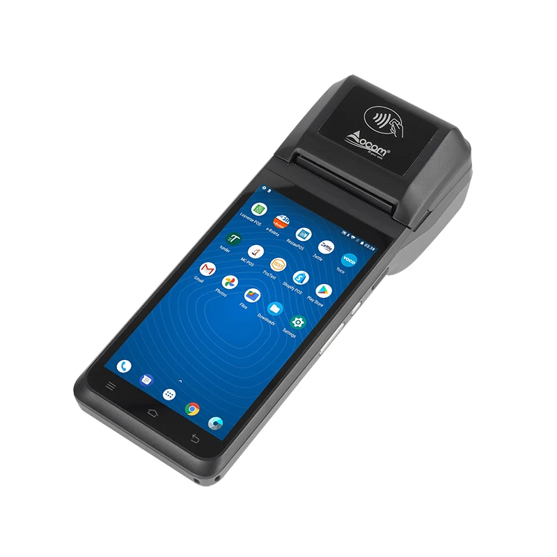 POS-T2 Android Handheld Mobile Pos Terminal With Printer  1D&2D Bar code reader and fingerprint for option