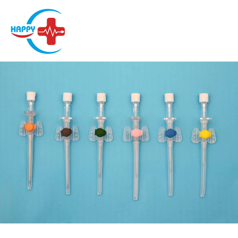 
HC-K037 For Sale IV cannula with Drug feeding mouth&Indwelling needle/Vein indwelling needle 