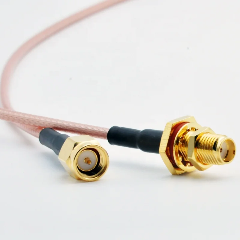 SMA male to SMA waterproof female connector crimp for RG316 cable