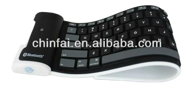 Collapsible Silicone Keyboard Waterproof Soft Supporting Customization Private Design Various Color