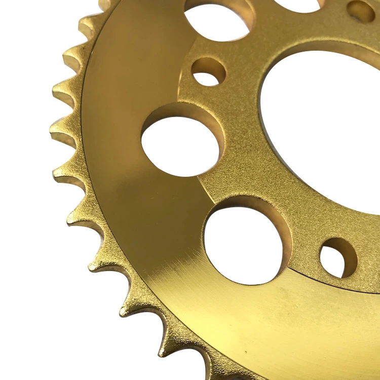 Guarantee Quality Wholesale 42T Gold Alloy Motorcycle Sprocket For YR-9-44T