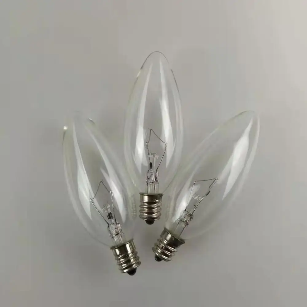 25W 40W candle bulb E12 E14 E26 E27 B22 modern chandelier light candelabra Tungsten Filament Incandescent Bulbs C35 C32 C26