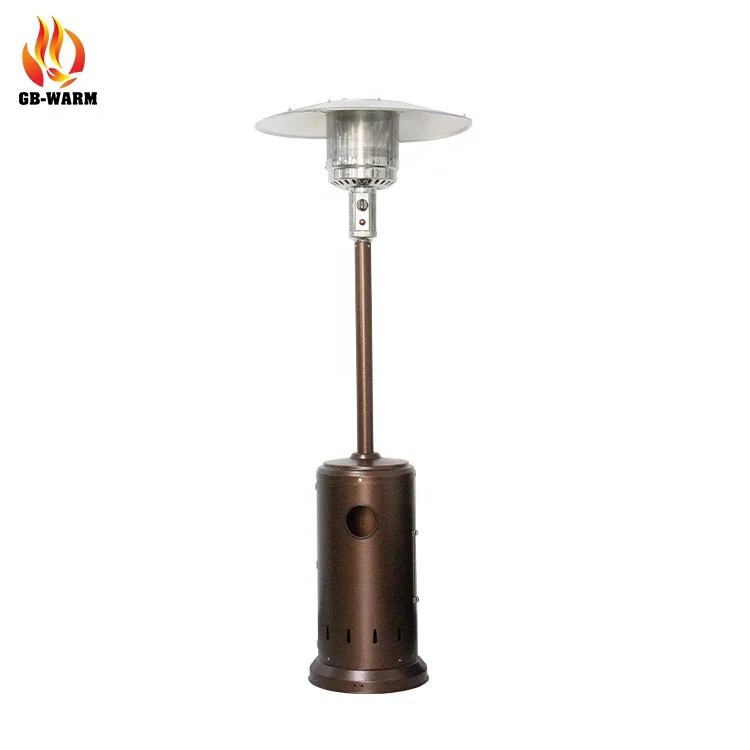 Patio Heater Gas in Hammered Golden Mushroom Gas Patio Heater Outdoor stove gas cylinder