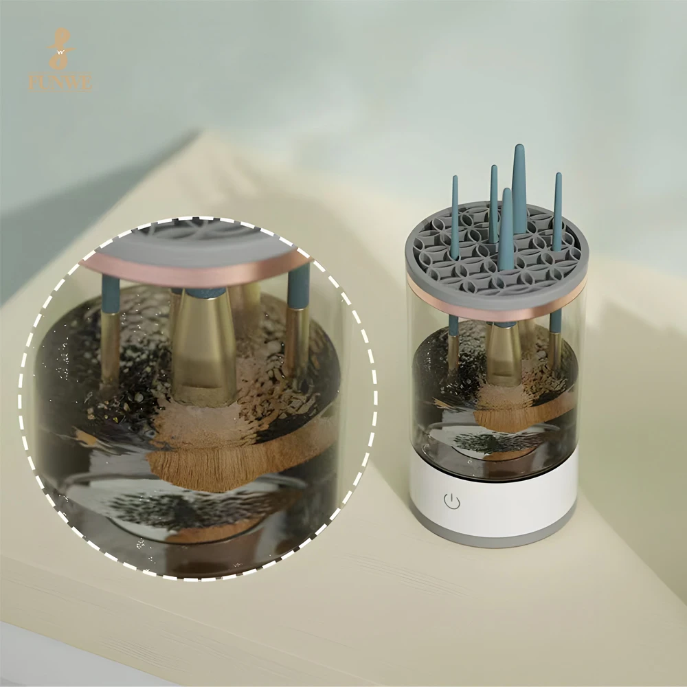 Multi-functional Electric Automatic USB Makeup Brush Cleaner Electric Facial Make Up Brushes Cleaner