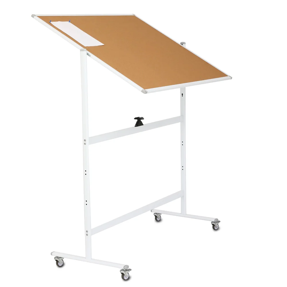 90X120 120X180Cm 2in1 Office School Dry Erase Magnetic White Board and Cork Notice Board Stand Custom Educational Whiteboard