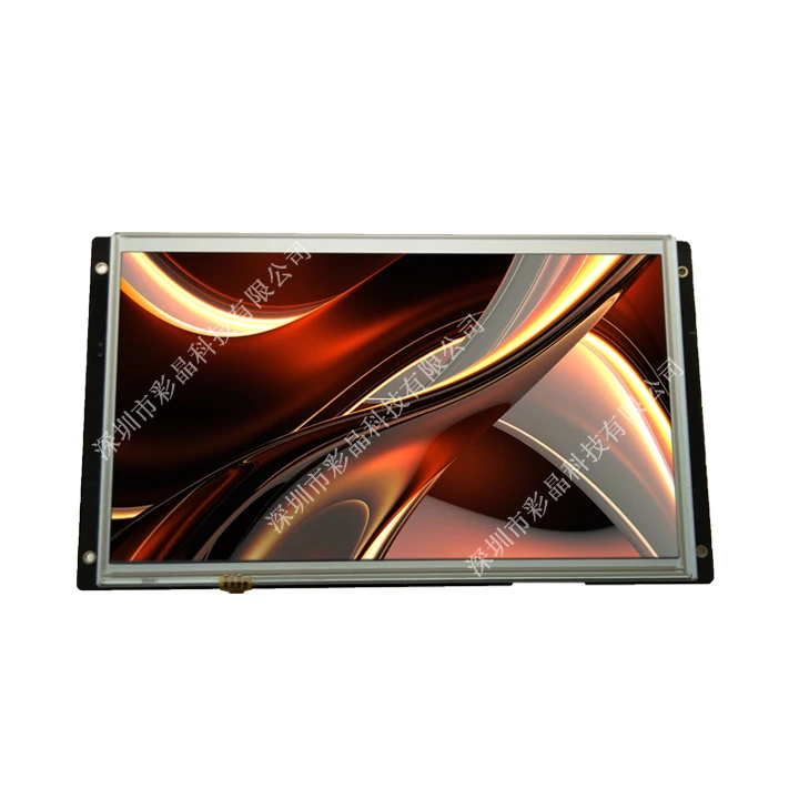 cheap smart 10.1 inch 1024*600 pixel tft lcd display module support RS232 RS485 TTL UART interface with resistive touch panel