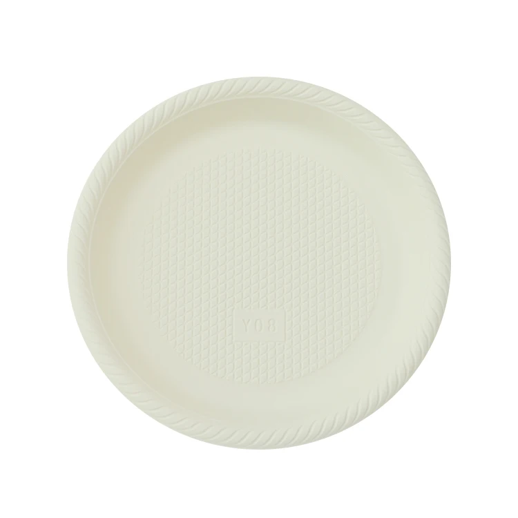 High Quality Compostable Eco-Friendly Disposable Dinner Plate Biodegradable Cornstarch Plates for Dinner