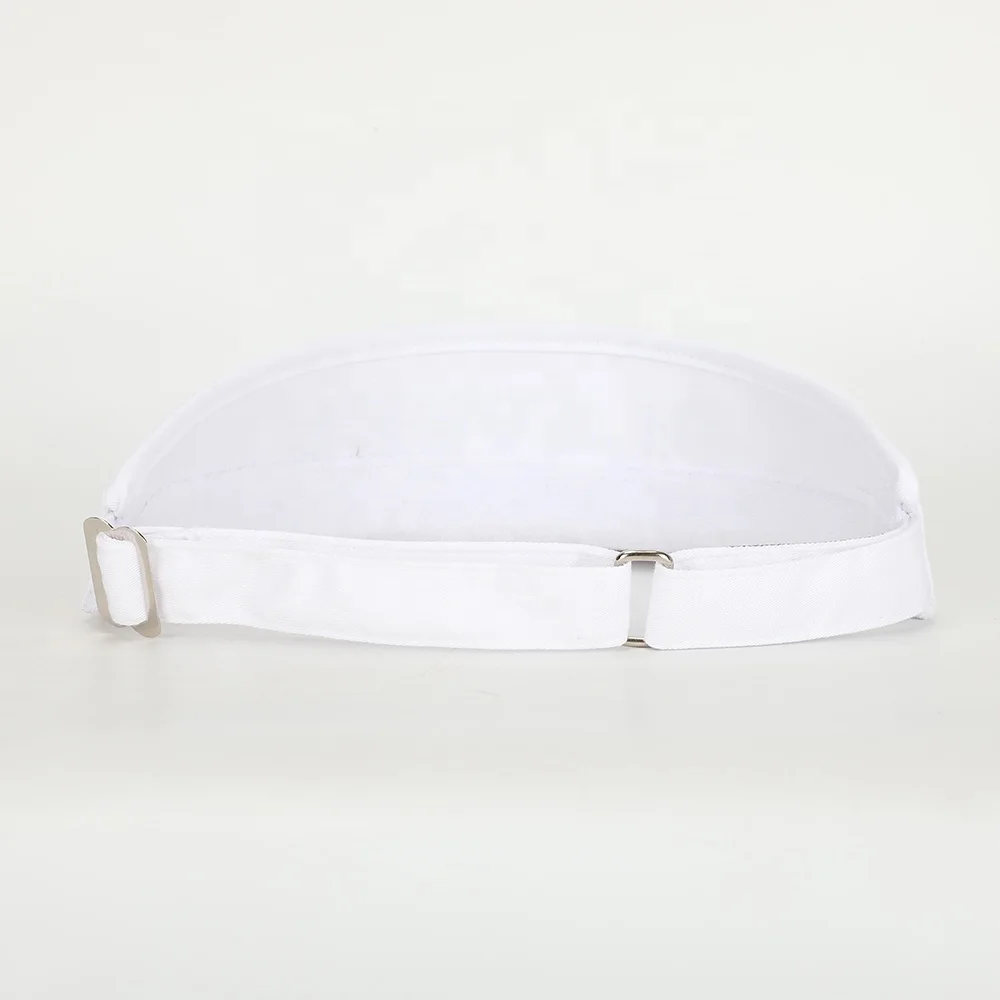 Wholesale OEM Custom High Quality White Adjustable Embroidery Logo Sport Gorras Men Women Beach Cap Golf Sun Visor Hat
