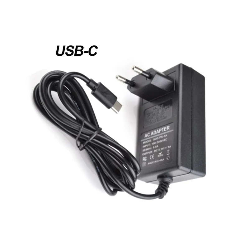 USB-C блок питания 5В 5A адаптер для Raspberry pi
