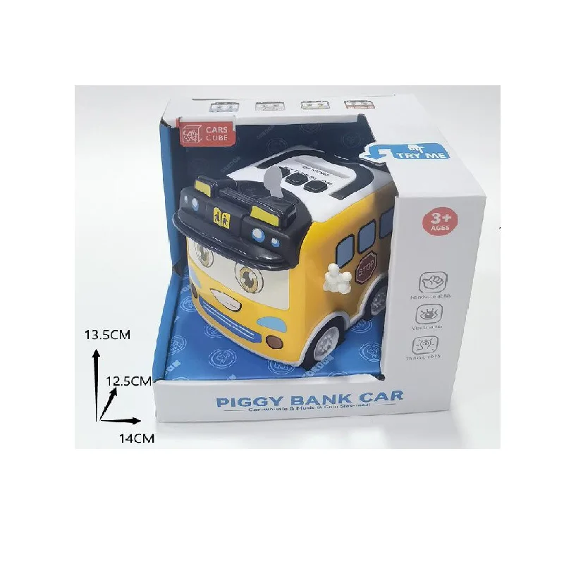Chenghai Coin Saving Box Money Plastic Cute Friction Power Truck Car Money Coin Bank Toys Piggy Bank For Kids