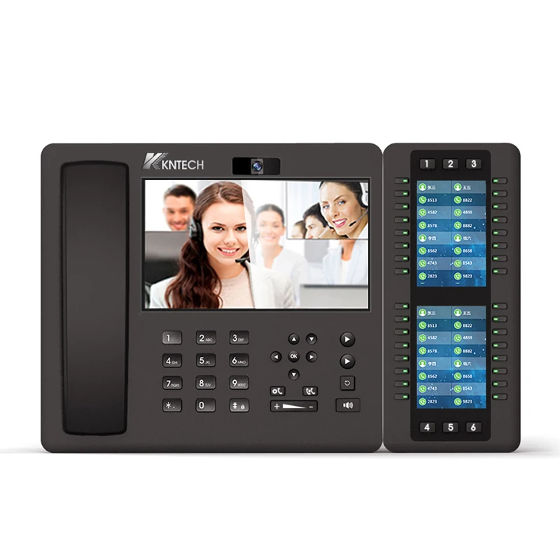  Voip телефонная система SIP домофон IP телефон 7 2 дюйма цветной экран и два 3 5 DSS
