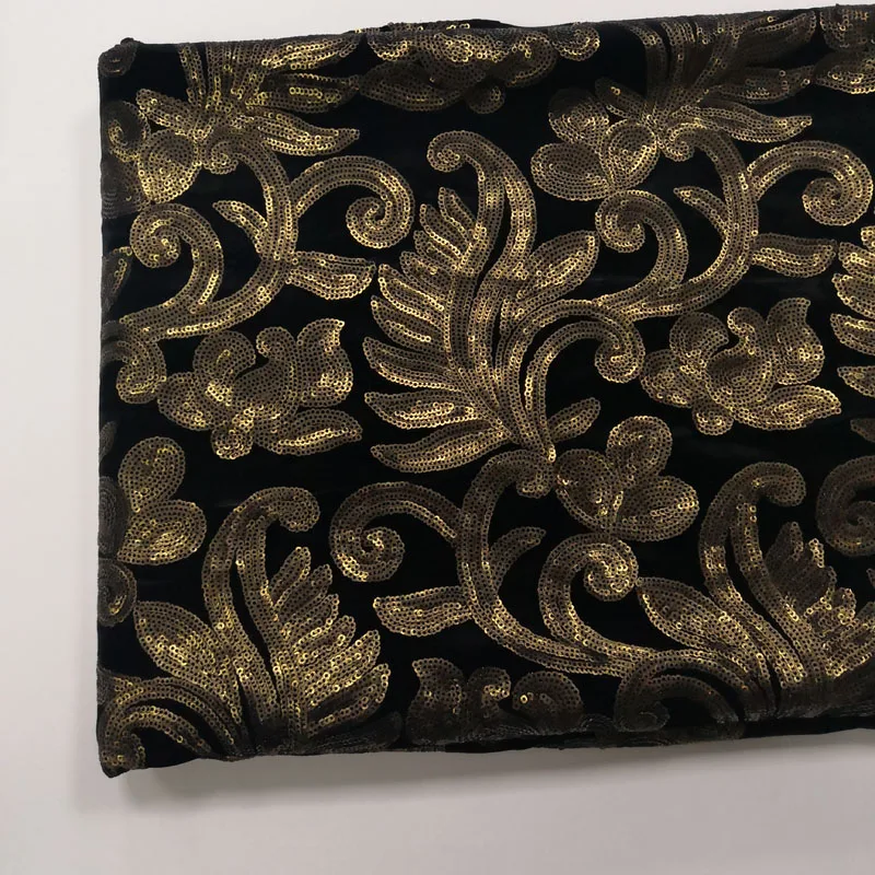 D- 536 Роскошная Высококачественная Оптовая Продажа эластичная Вышивка бархатная кружевная ткань для вечернего платья