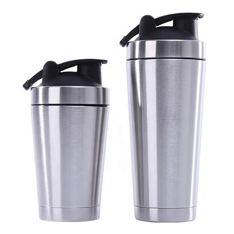 Super September wholesales 304 18/8 steel stainless customs good quality shaking water bottles 17oz 25oz Shaker Bottles
