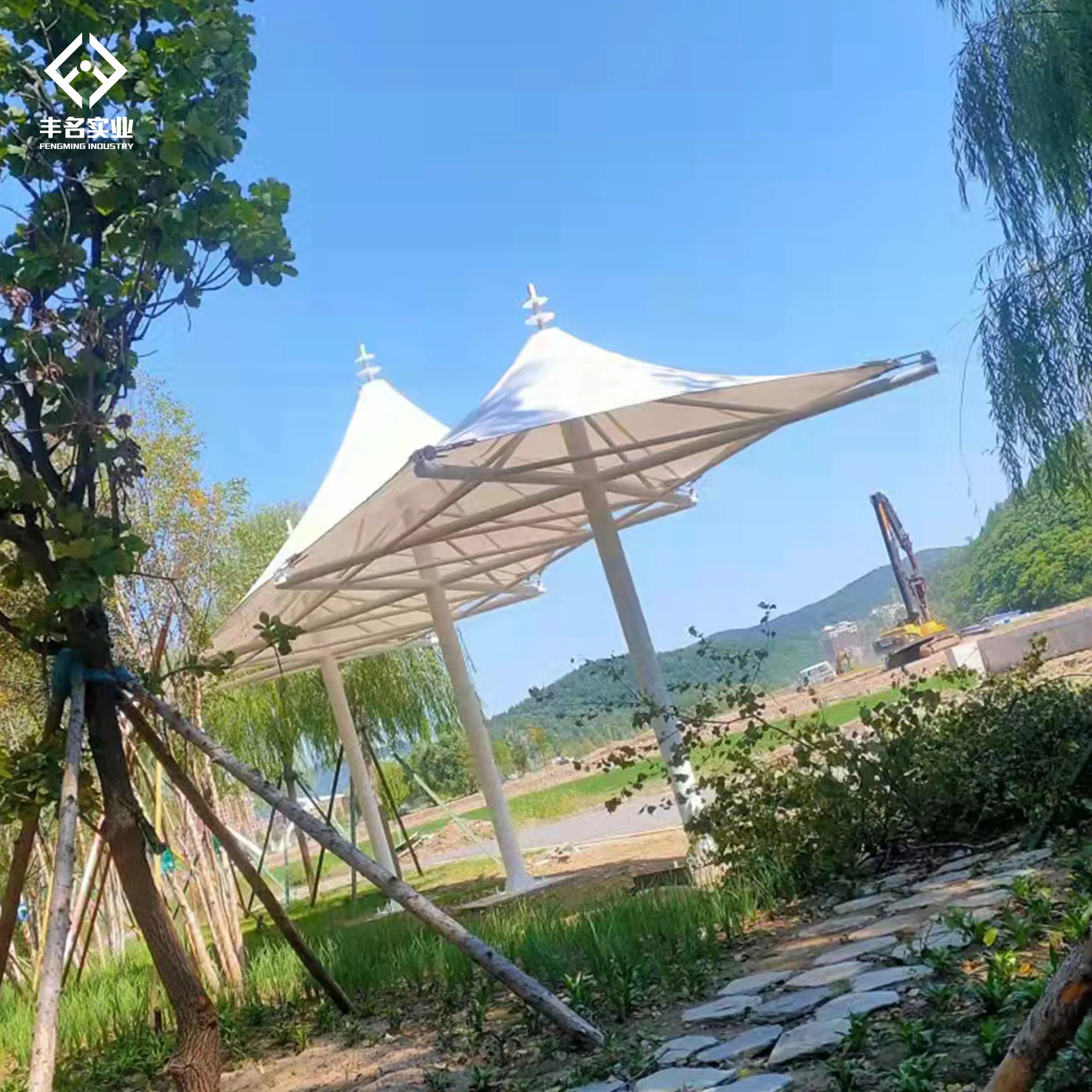 membrane structure building Ptfe/Pvdf/ETFE customizable tensile membrane structure