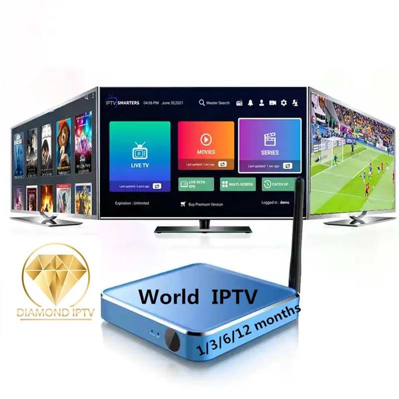 2024 New box Iptv 4K HD High quality without buffering dino Reseller Panel Android TV no box Iptv M3u