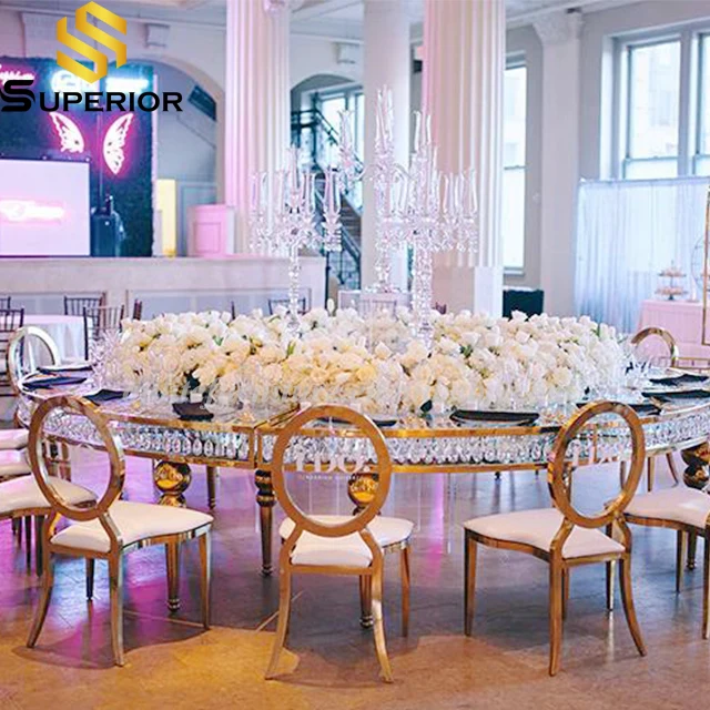 Luxury gold stainless steel wedding acrylic chairs for events wedding party