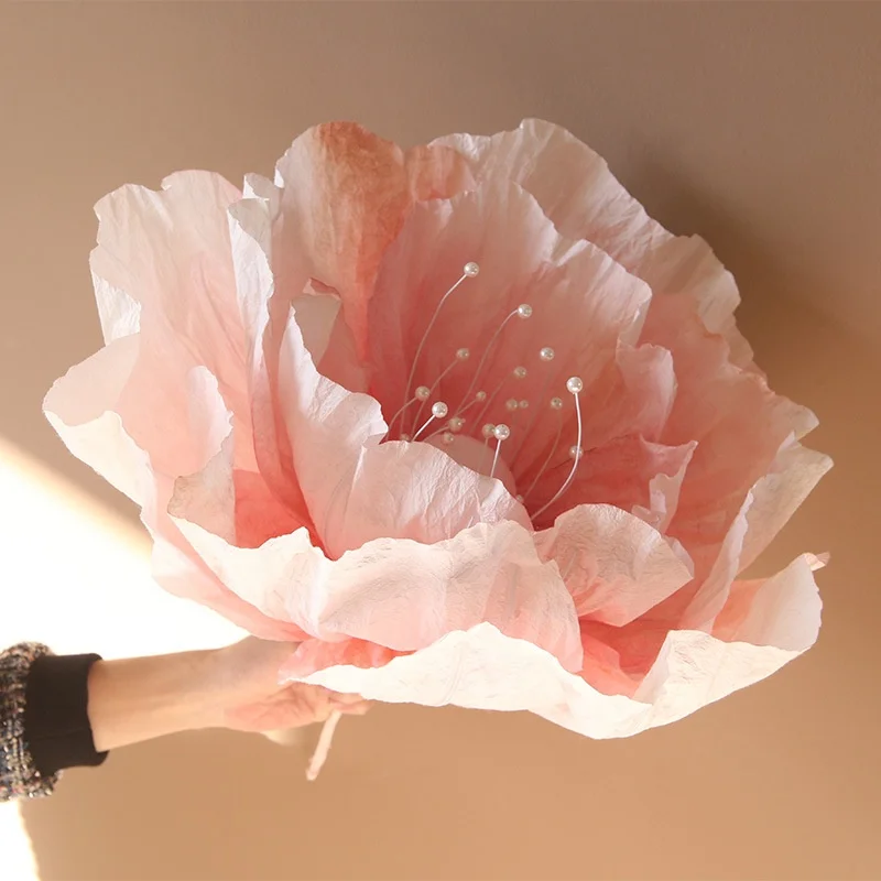 YOPIN 294 Artificial Flowers Wholesale Paper Flower Peony 3D Giant Paper Flowers Craft