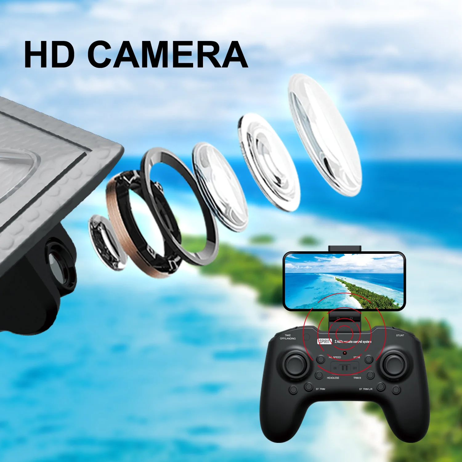 EPT 2.4G Real-Time Transmission Camera Four-Axis Aircraft Remote Control Quadcopter B2 Toys With Camera
