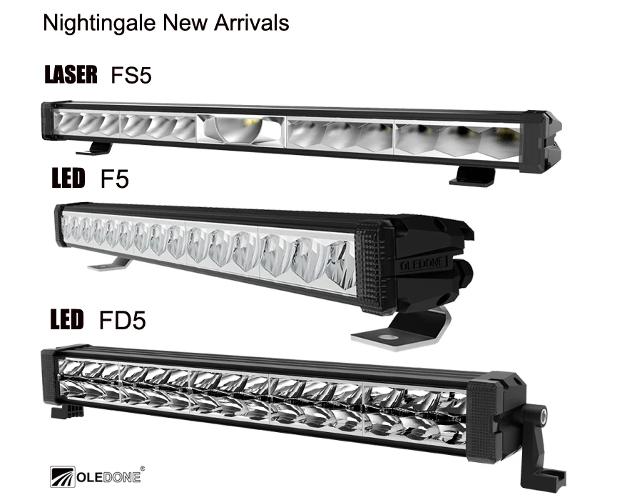 12V CAR LED LIGHT Oledone New arrival led light bar for truck Nightingale FD5 150W CE ROHS EMC R112 R10 12v LED Flood Light