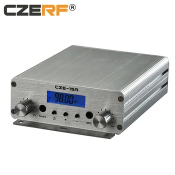  CZE-15A 15 Вт fm-передатчик дальнего радиуса действия FM-эксситер 88 МГц-108 МГц + GP 1/4 волновая антенна источник
