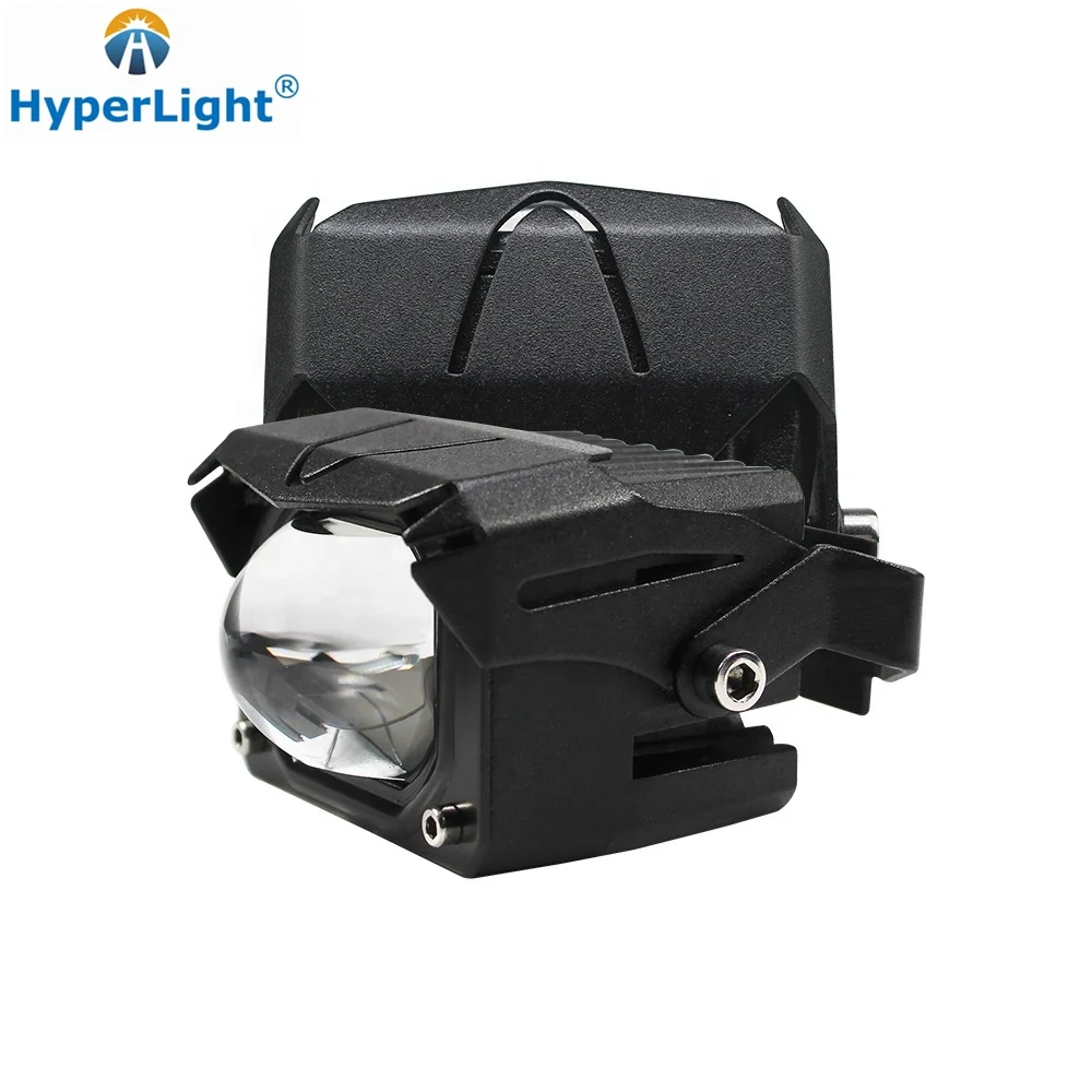 HyperLight 50W LED Auxiliary Lights U9 Plus Mini Spot Driving Lights Hi/Lo Beam with Dual Color For Motorcycle SUV UTV