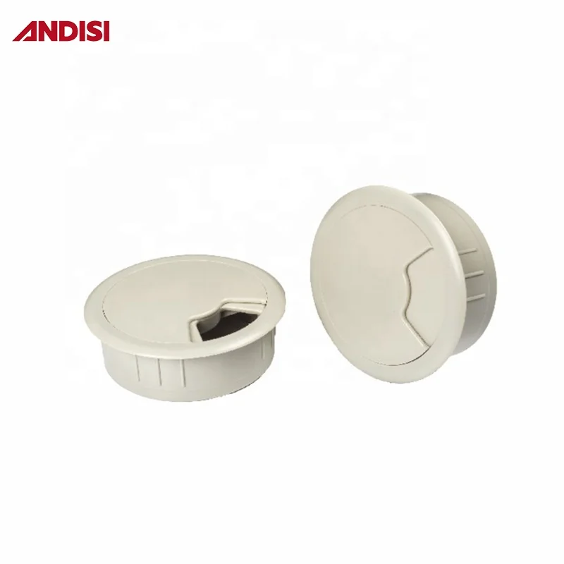 Furniture office desk wire cable sleeve cover grommet brush box outlet desk cable grommet