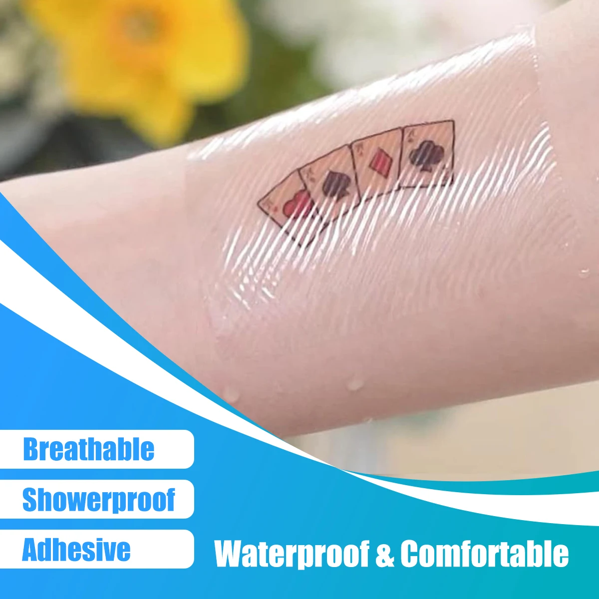 Sterile Tattoo Aftercare 10X12Cm Medical Waterproof Dressing For Wound Care