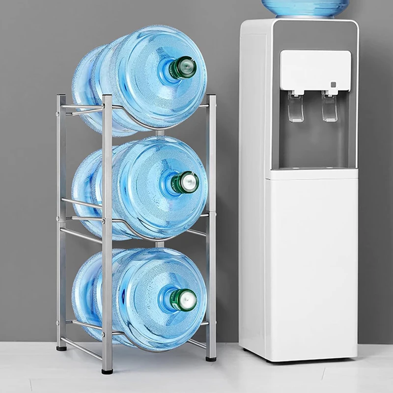 3-Tier 5 Gallon Heavy Duty metal removable Barrel Storage rack living room Foldable mineral  Water Cooler Jug holder
