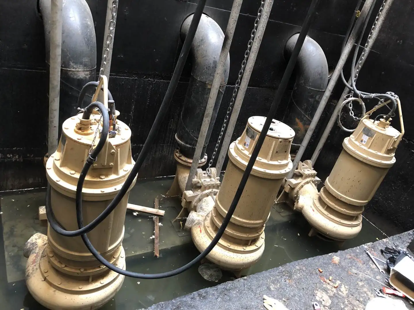 CP stainless steel centrifugal submersible waste water treatment pump with bronze impeller