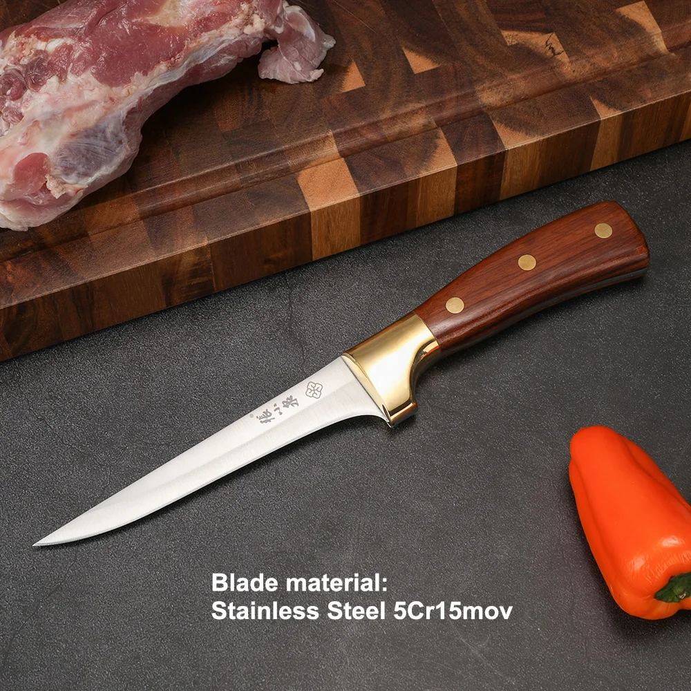 High Grade Stainless Steel Butcher Knife Full Tang Ergonomic Handle Design butcher supplies and knives tools boning knife