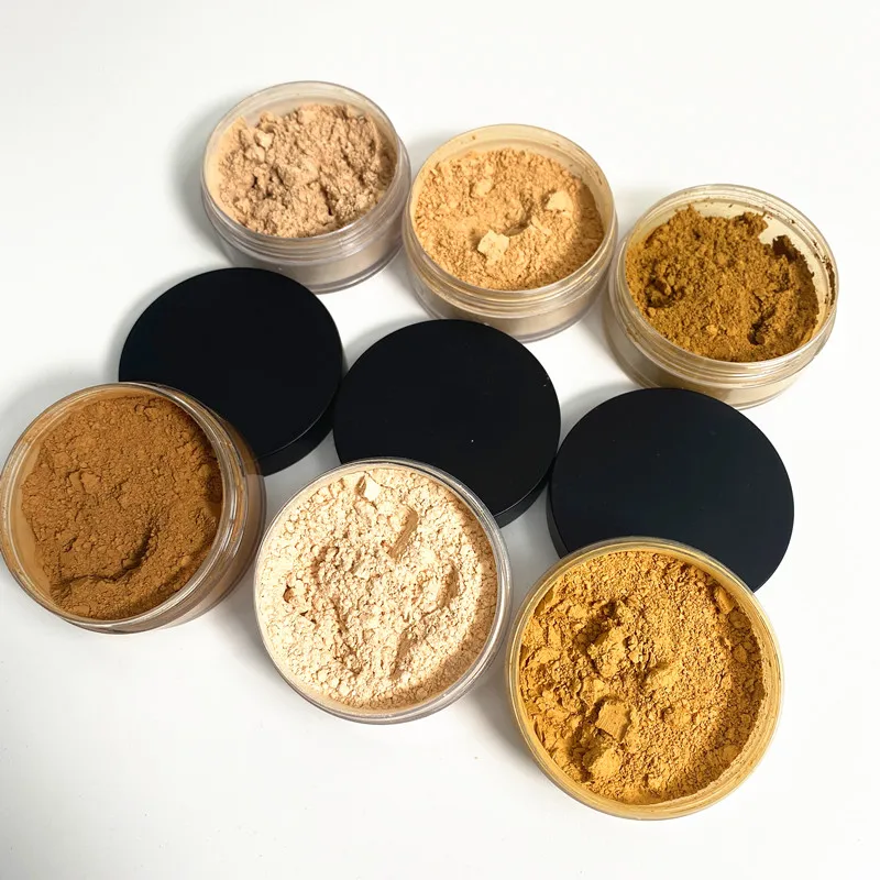 Wholesale No Logo Powder 8 Color Long Lasting Waterproof  Loose Powder Private Label Loose Powder