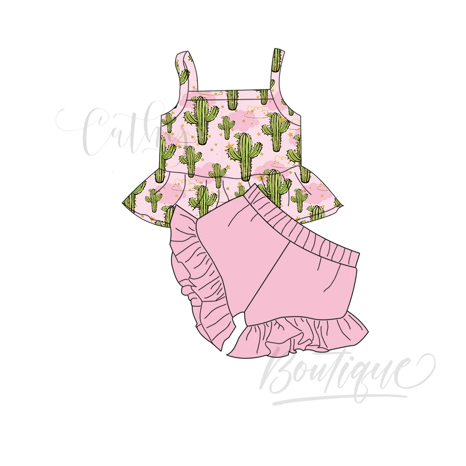 Children Girl Clothing Kids Clothes Flower Girls T Shirt Short Set Floral Print Wear Designers Summer outfit