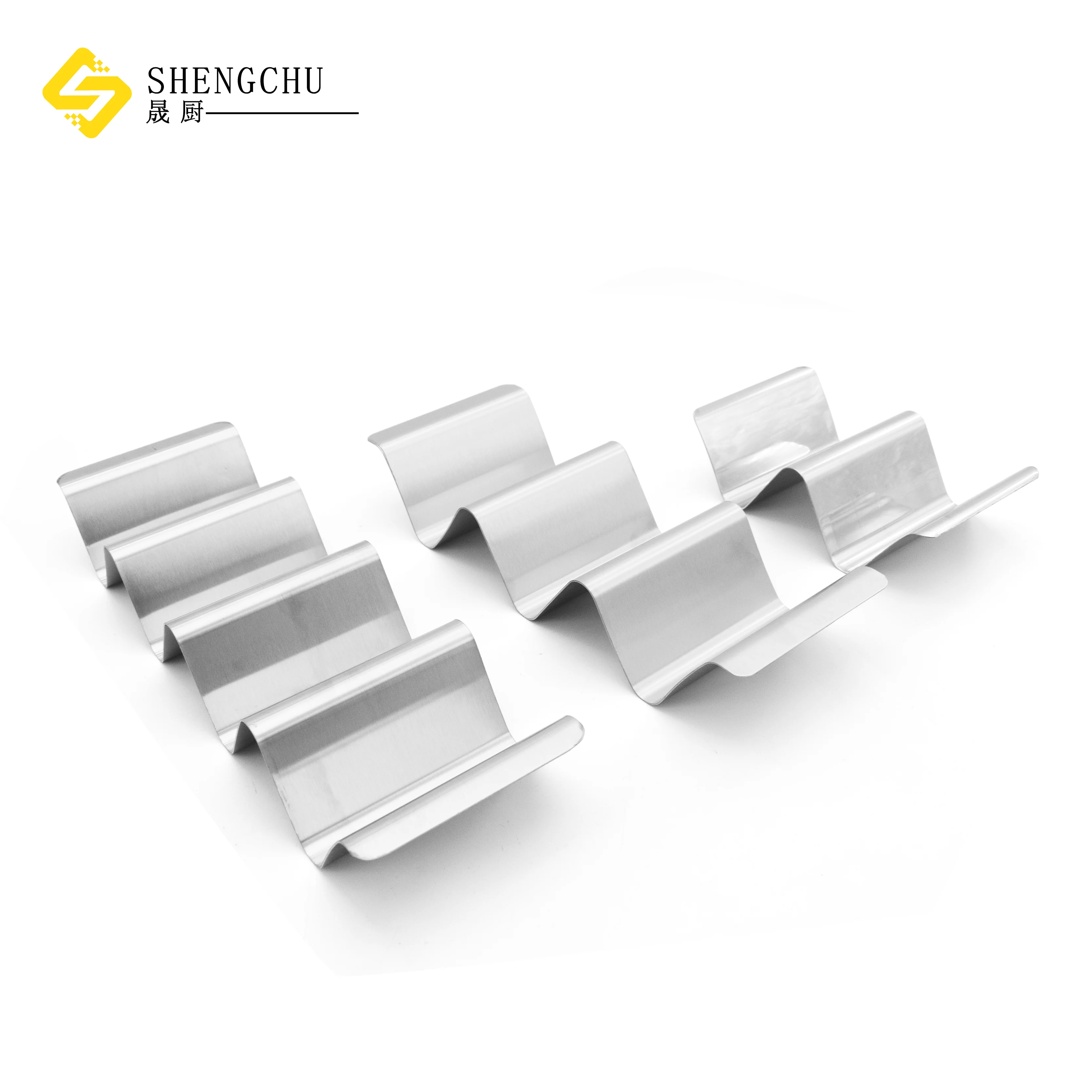 Kitchen Stainless Steel Pancake Rack Taco Holder Stands Corn Tortilla Serving Tray Taco Shell Rack