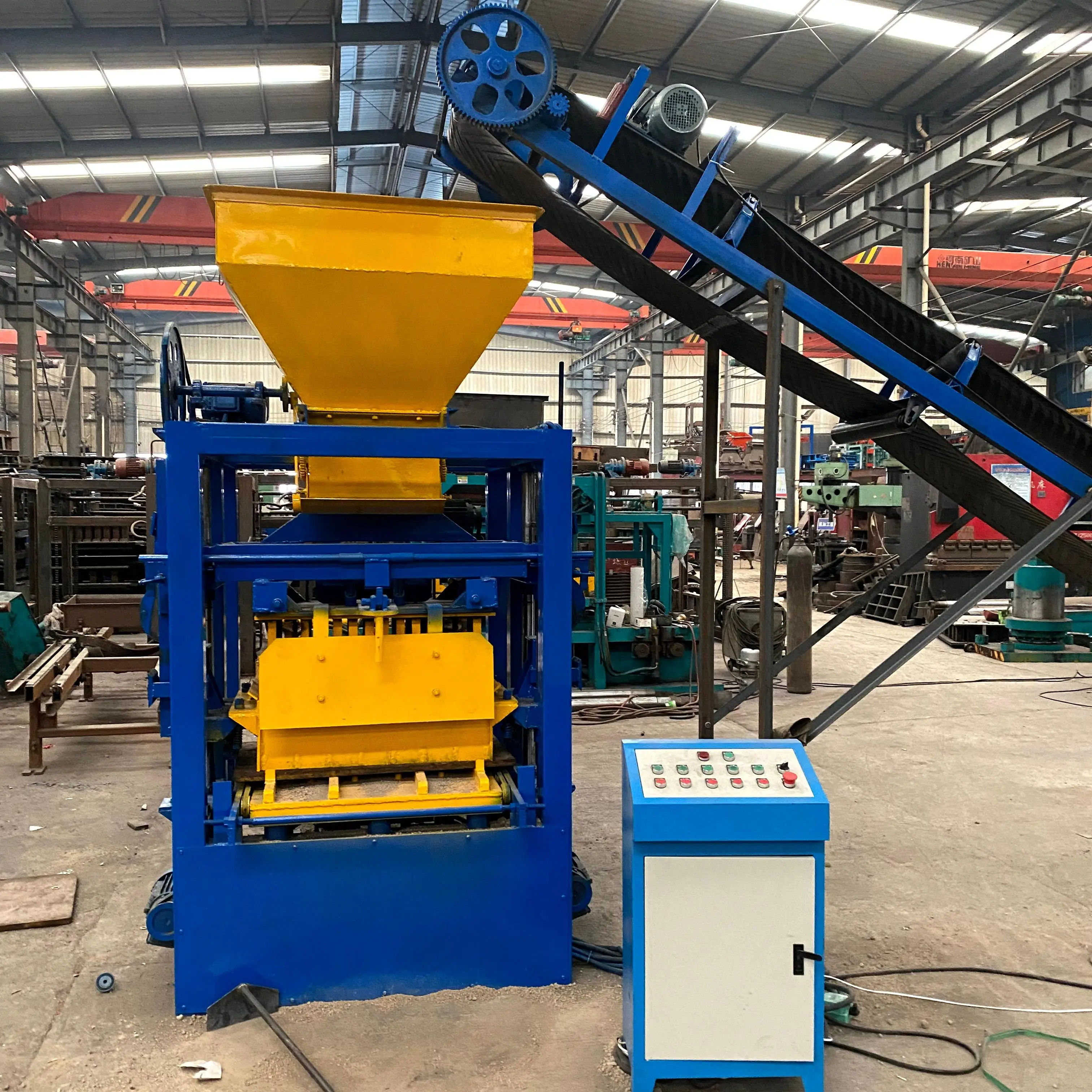 italy automatic concrete block making machine qt4-16 automatic hydraulic block making machine