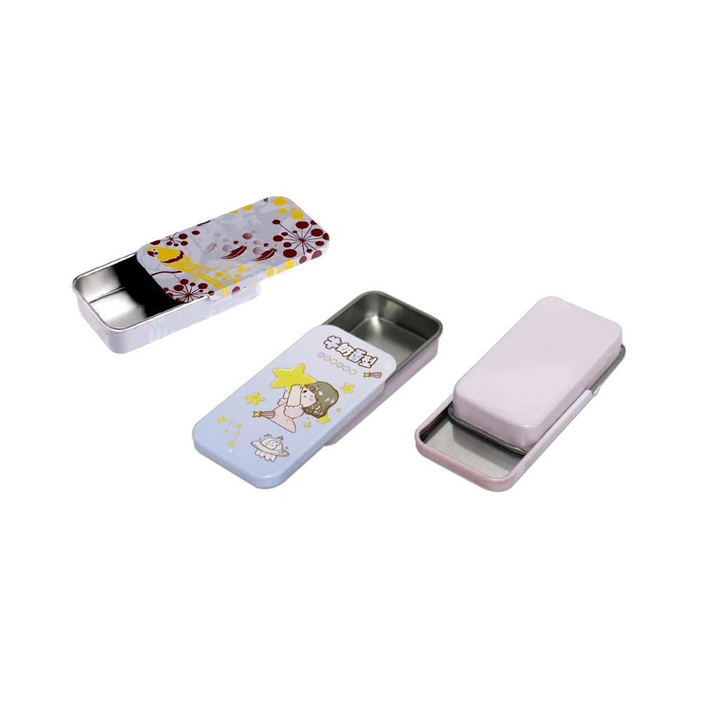 Finger Sleeve Mobile Game Storage Box Slide Balm Solid Mobile Game Powder Empty Iron Box Push-pull Tin Box Finger Sleeve Storage