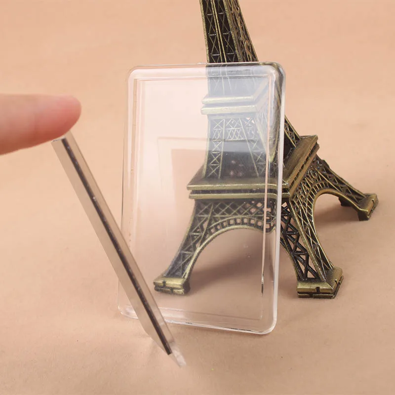 Acrylic fridge magnet photo frame blank