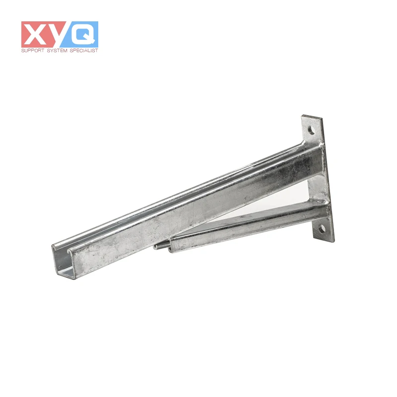 HDG Cantilever Arm single channel C-channel steel slotted support cantilever strut channel Bracket arm