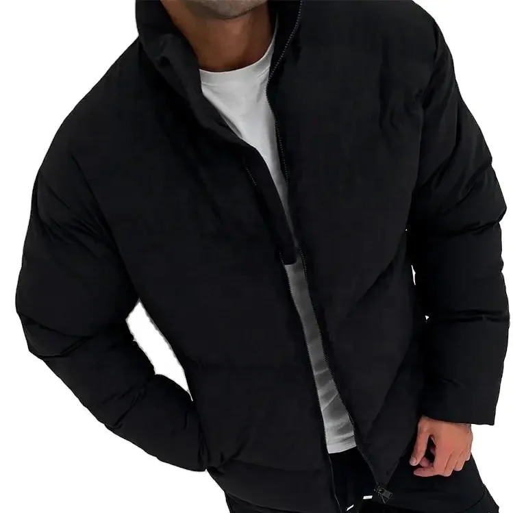 Hot selling blank design mens jackets windproof outdoor puffer jacket men stander collar warm mens jackets coats