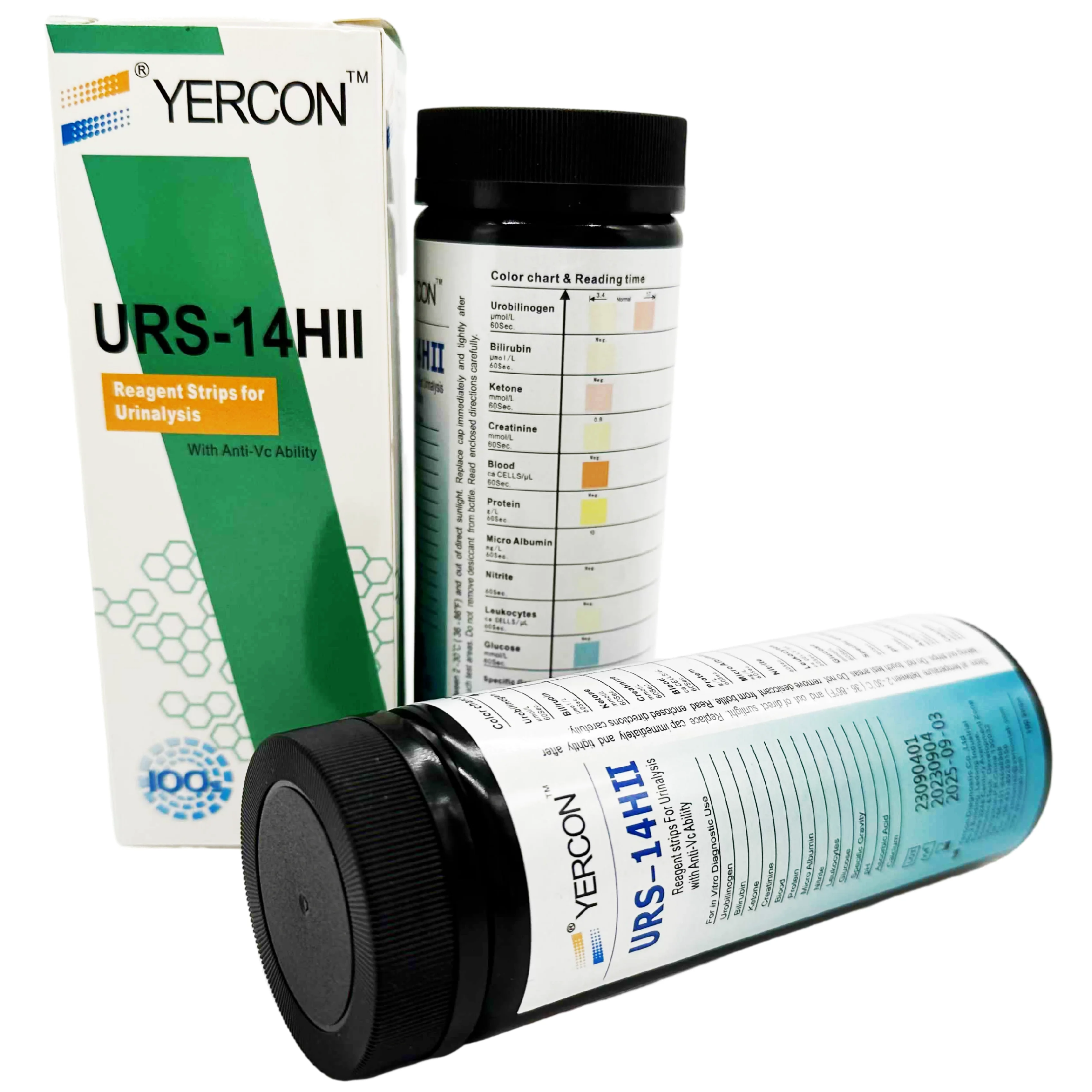 Hospital Clinic Medical URS-14HII Urine Test Strips 14 parameters Reagent Strips