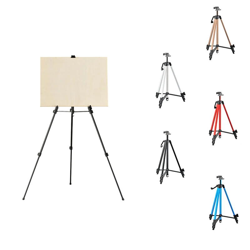 Высококачественный Алюминиевый металлический штатив с регулируемой высотой мольберт для выставки студийной фотосъемки на открытом