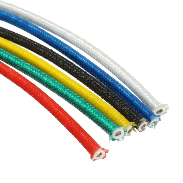 High temperature wire fiberglass insulated silicone wire with tin-coated copper filaments Electrical Harnesses Wire