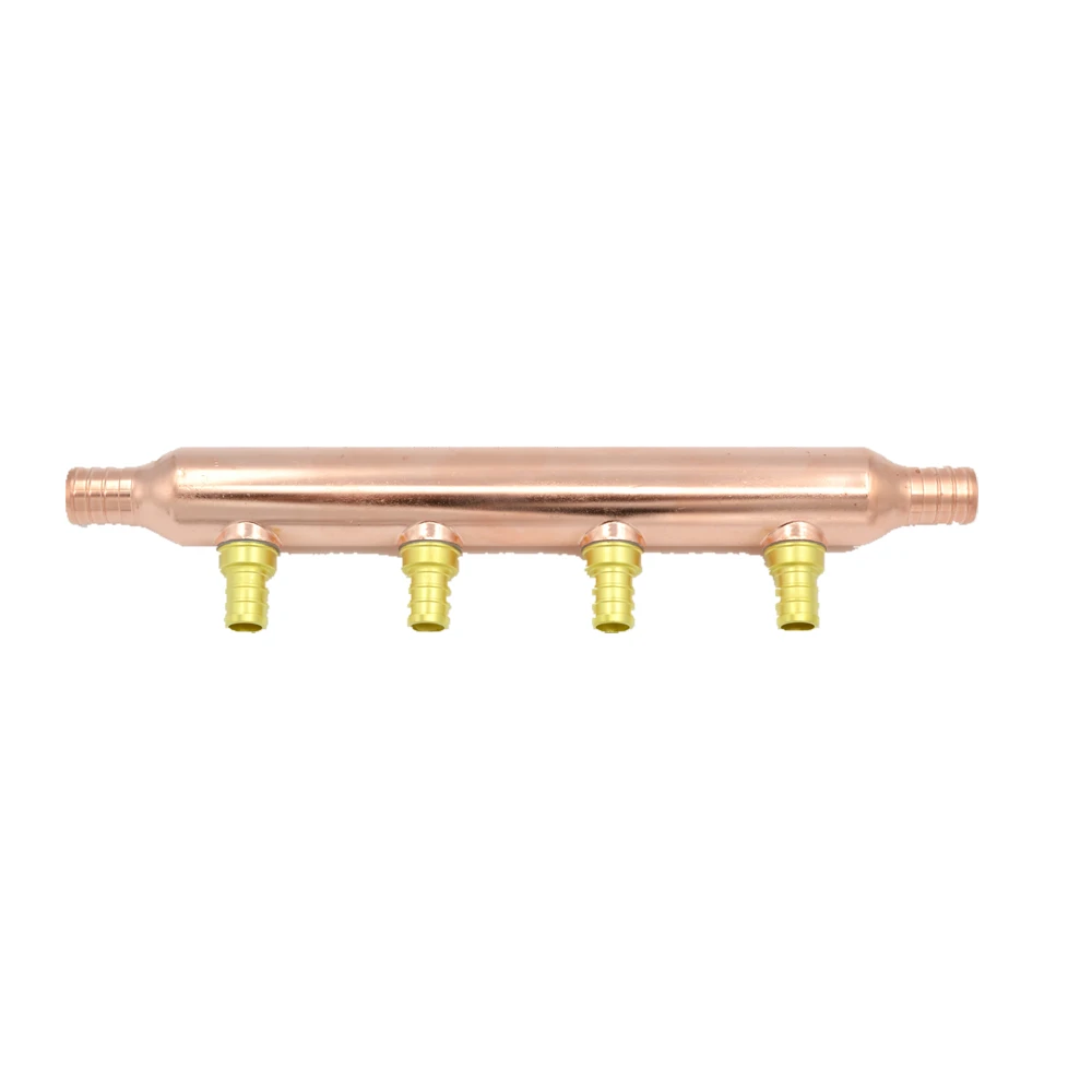 copper manifold for floor heating