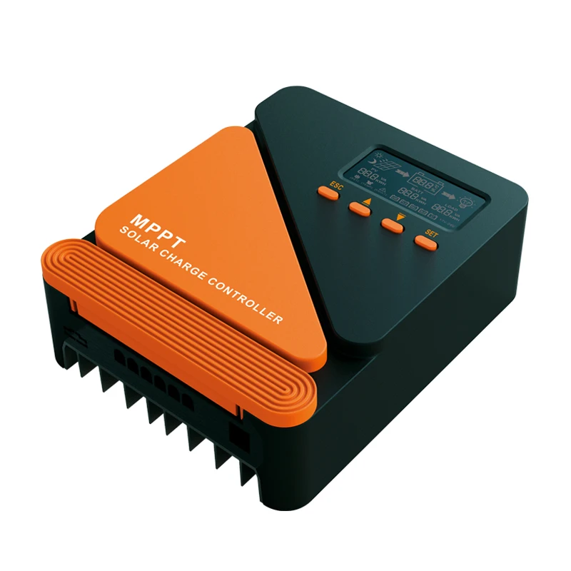 KOHAN 60A MPPT Solar Charge Controller and Discharge Controller PCB Board 12V 24V Auto Charging Module with Screen and Fan