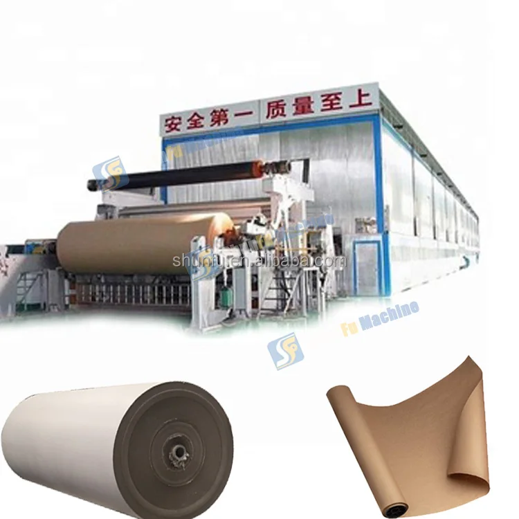 OCC Recycling Paper Mill Corrugated Liner Package Paper Making Machine Kraft Paper Making Machine