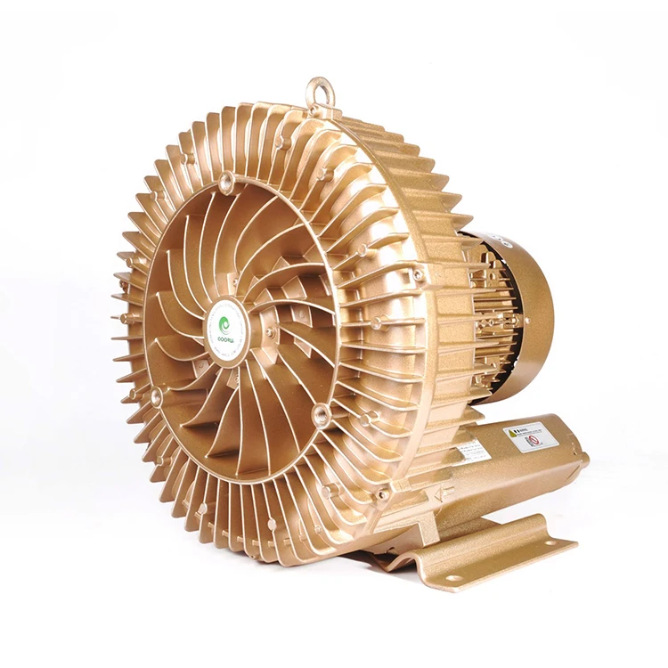  0.85kW 1.2hp Three Phase Single Stage Industrial Air Pump Side Channel Ring