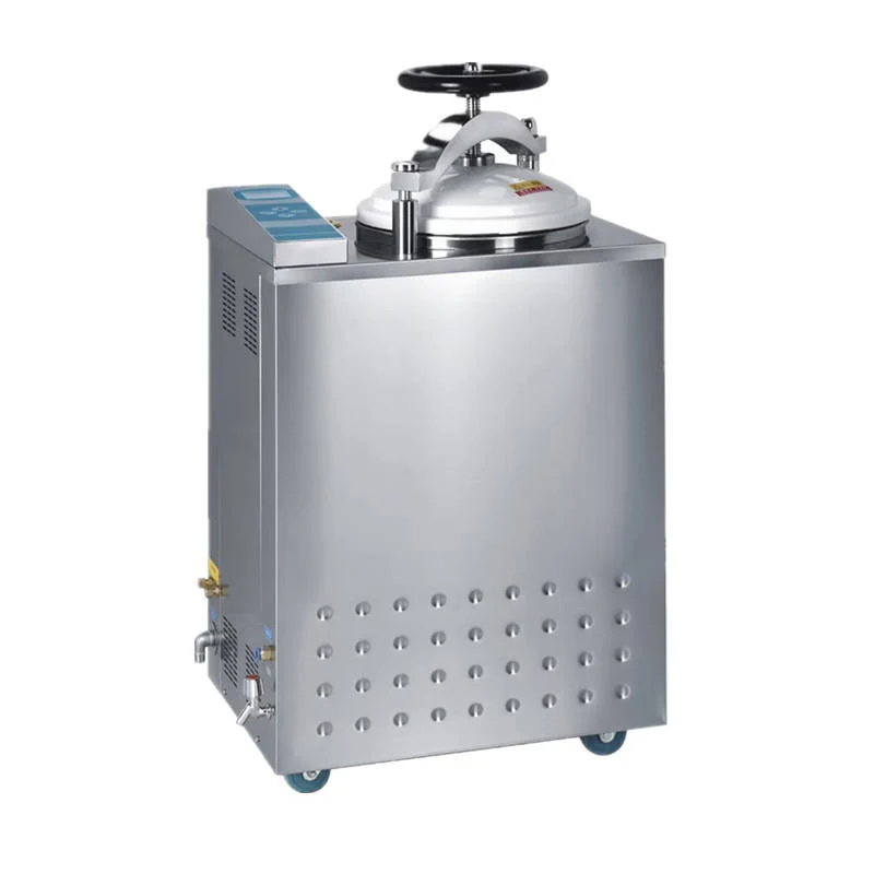 Good price high quality fully automatic industrial vertical autoclave with two stainless steel sterilizing baskets